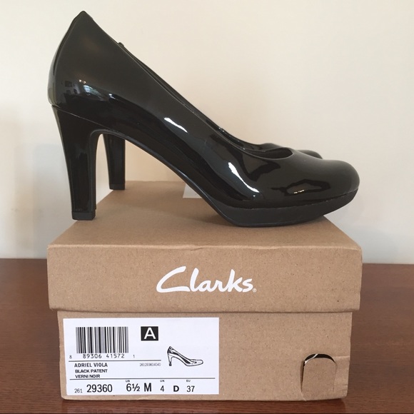 clarks adriel viola black patent
